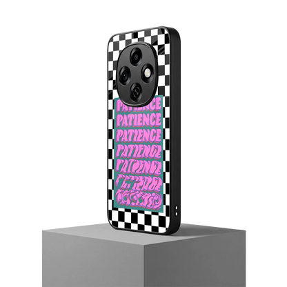 Patience Checkered oppo f31 pro 5g mobile cover | shockproof glass phone case