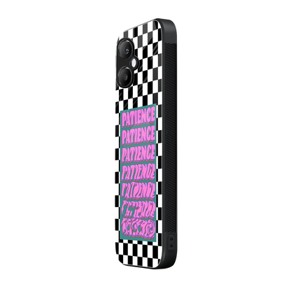 Patience Checkered samsung galaxy a06 5g mobile cover | shockproof glass phone case