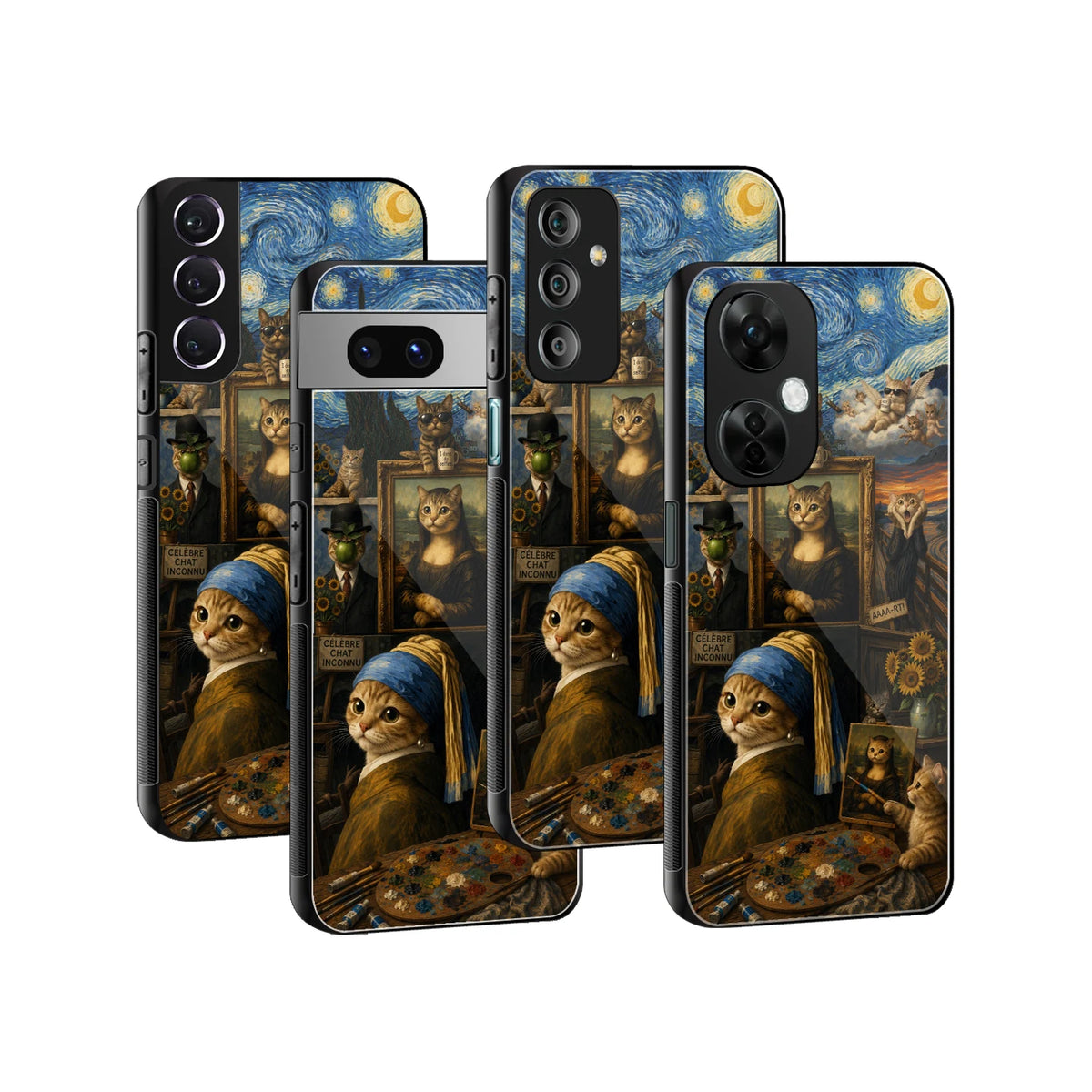 Stylish Glass Back Case for All Smartphones iPhone, Samsung, OnePlus, Pixel, Redmi, Oppo, Vivo, Motorola