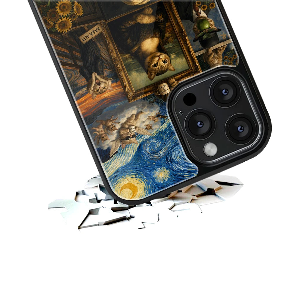 Durable Glass Back Mobile Case for iPhone, Samsung, OnePlus, Google Pixel, Redmi, Vivo, Oppo