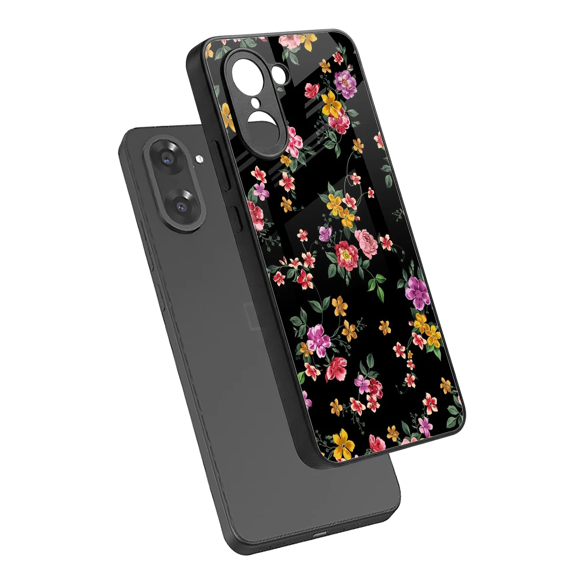 Petal Parade sleek oneplus nord ce5 5g cover with tempered glass back and TPU edges