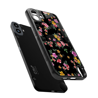 Petal Parade sleek cmf nothing phone 1 cover with tempered glass back and TPU edges