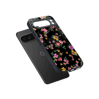 Petal Parade sleek google pixel 10 pro xl cover with tempered glass back and TPU edges