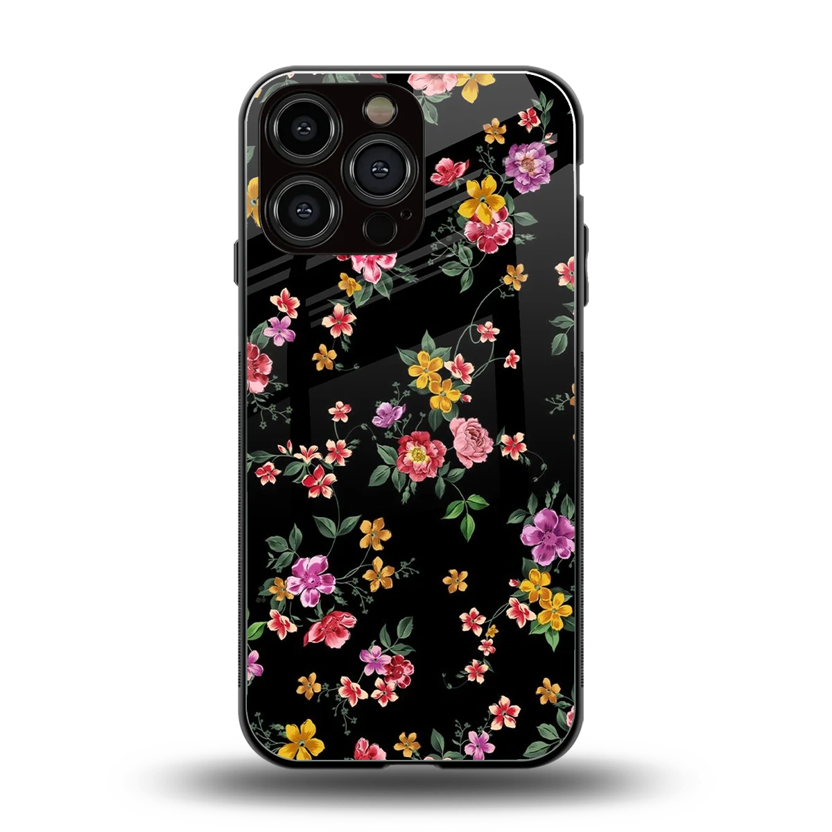 Petal Parade back phone cover | glass case for iphone 16 pro max