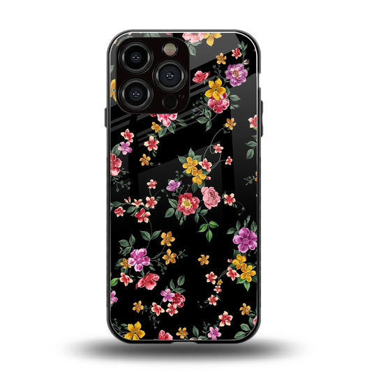 Petal Parade back phone cover | glass case for iphone 16 pro max
