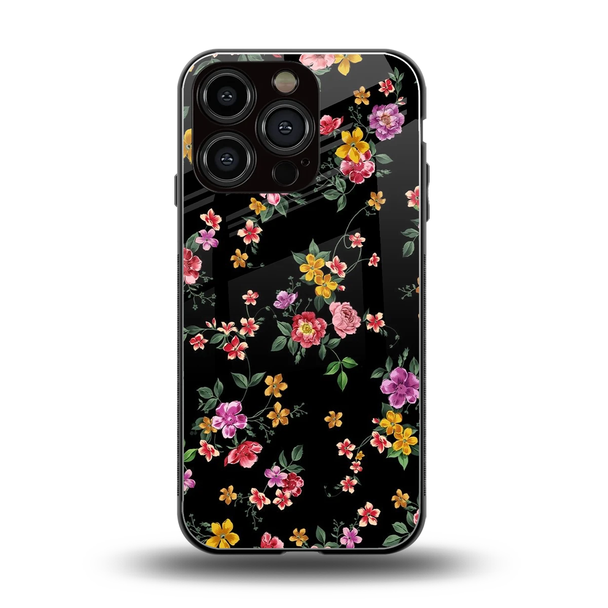 Petal Parade back phone cover | glass case for iphone 16 pro