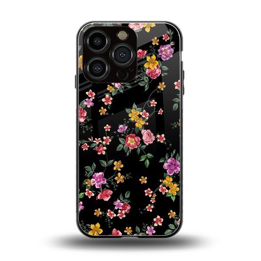 Petal Parade back phone cover | glass case for iphone 16 pro