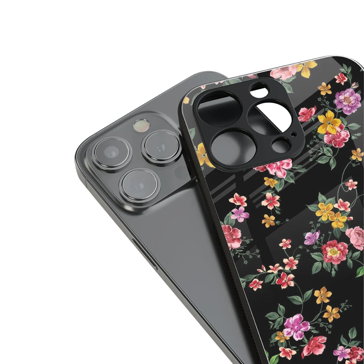 Petal Parade stylish phone case for iphone 15 pro max | glossy glass and slim fit