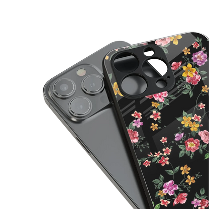 Petal Parade stylish phone case for iphone 16 pro | glossy glass and slim fit