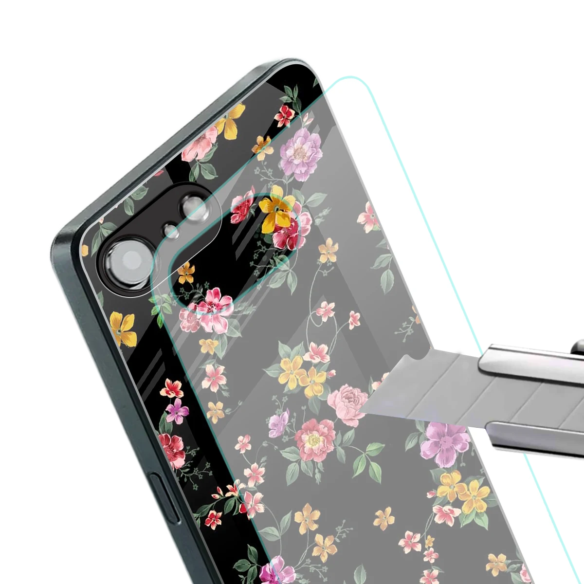 Petal Parade stylish phone case for iphone 17e | glossy glass and slim fit