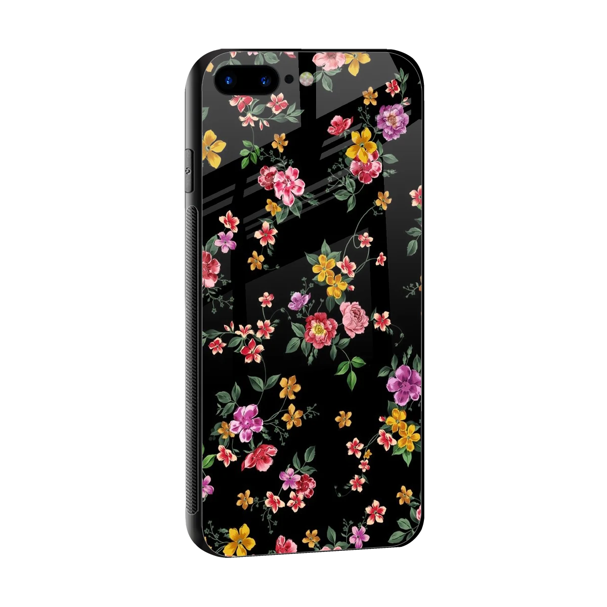 Petal Parade sleek iphone 8 plus cover with tempered glass back and TPU edges