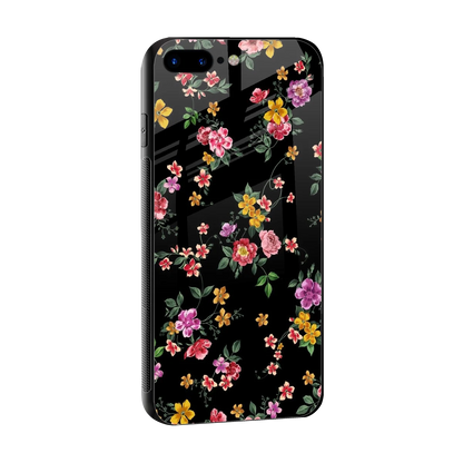 Petal Parade sleek iphone 8 plus cover with tempered glass back and TPU edges