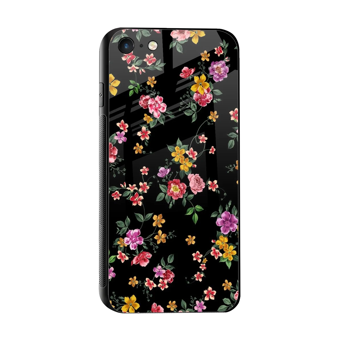 Petal Parade sleek iphone 7 cover with tempered glass back and TPU edges