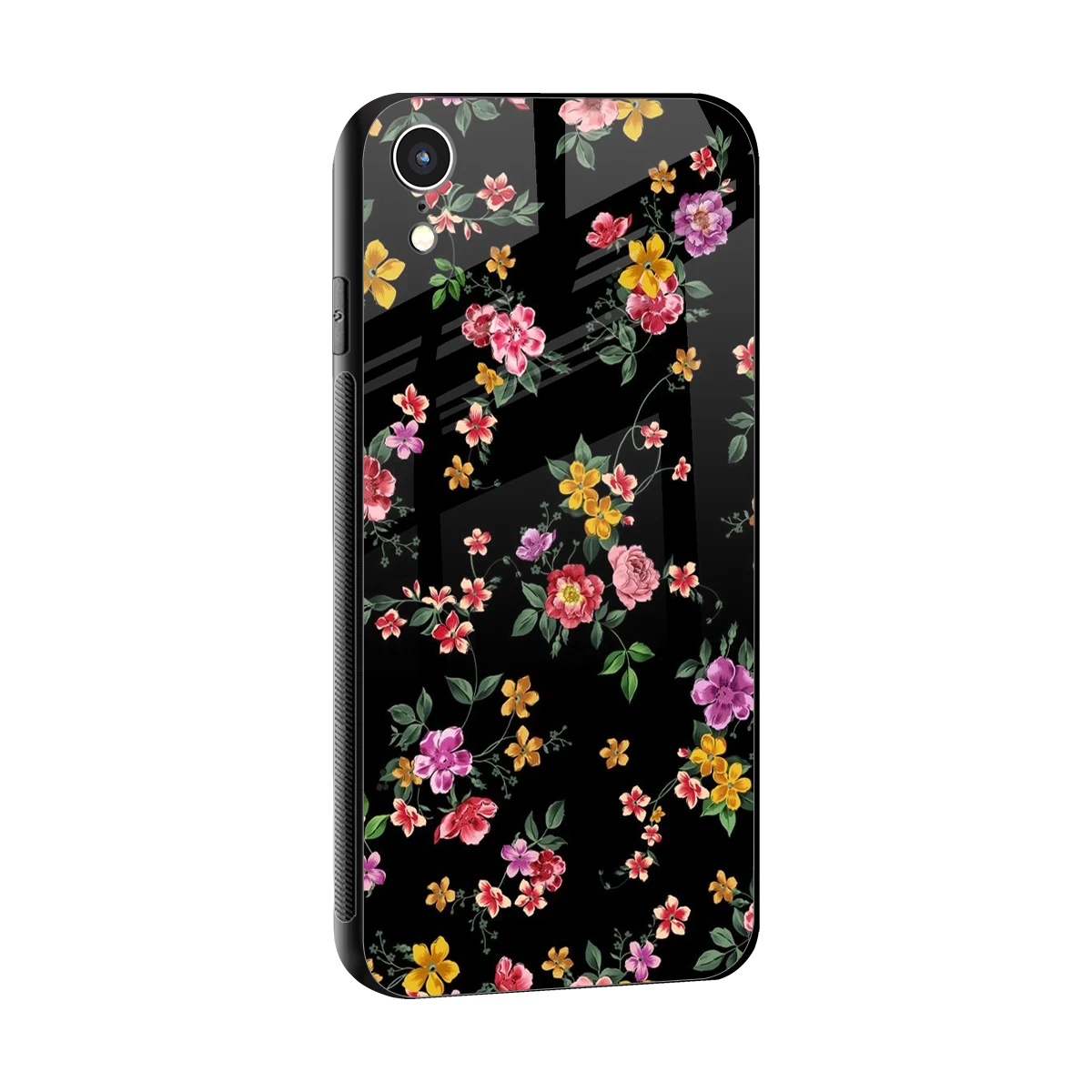 Petal Parade sleek iphone xr cover with tempered glass back and TPU edges