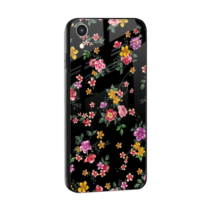 Petal Parade sleek iphone xr cover with tempered glass back and TPU edges