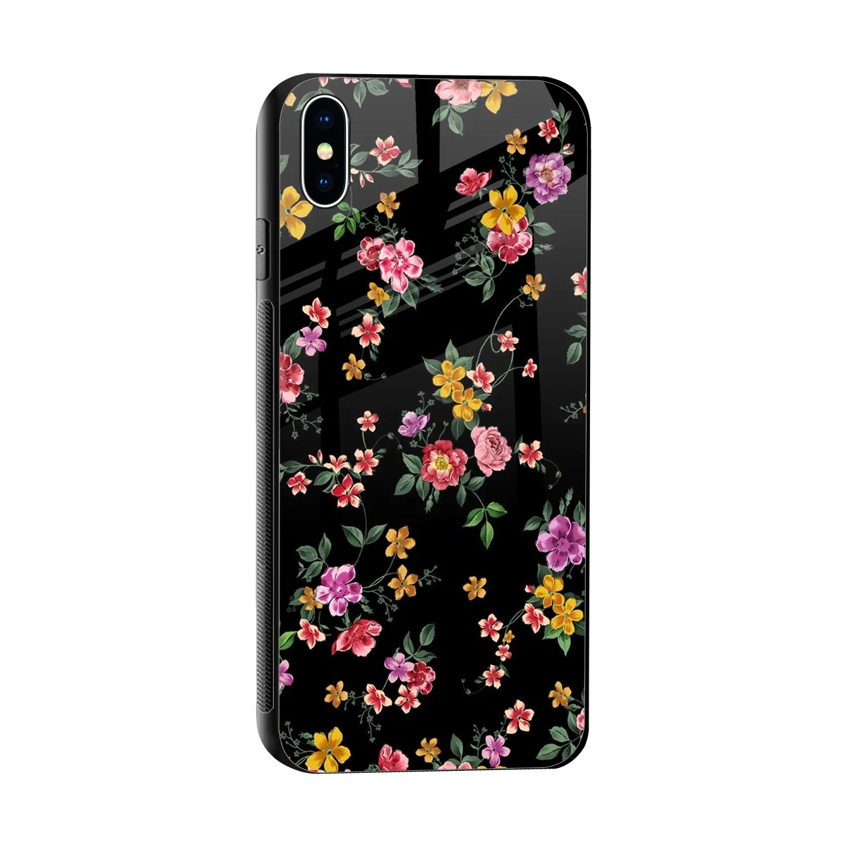 Petal Parade sleek iphone xs max cover with tempered glass back and TPU edges