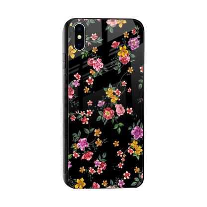 Petal Parade sleek iphone xs max cover with tempered glass back and TPU edges