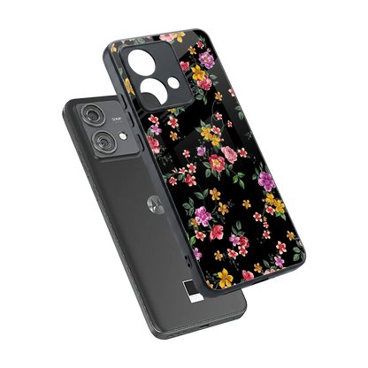 Petal Parade sleek motorola edge 40 neo 5g cover with tempered glass back and TPU edges