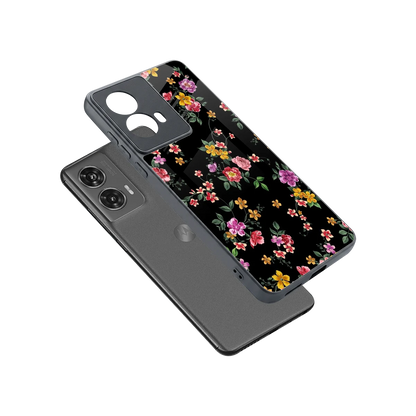 Petal Parade sleek motorola edge 50 fusion cover with tempered glass back and TPU edges