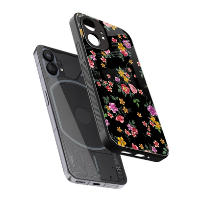Petal Parade sleek nothing phone 1 cover with tempered glass back and TPU edges