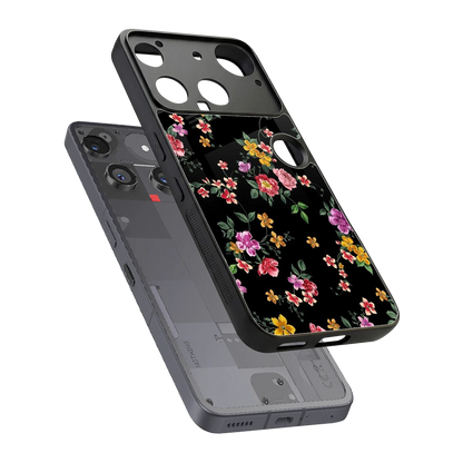 Petal Parade sleek nothing phone 3 cover with tempered glass back and TPU edges