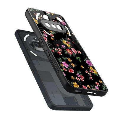 Petal Parade sleek nothing phone 3a cover with tempered glass back and TPU edges