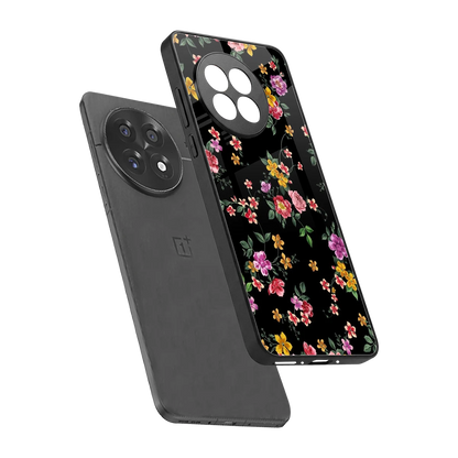 Petal Parade sleek oneplus 13r cover with tempered glass back and TPU edges