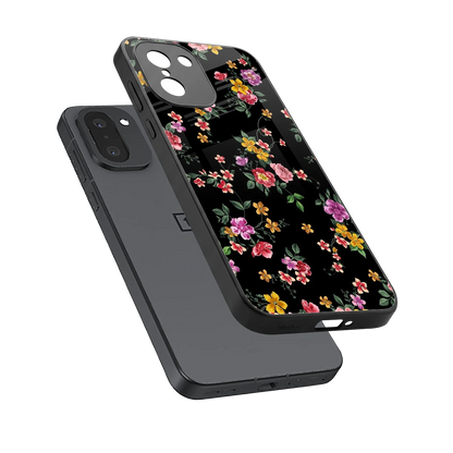 Petal Parade sleek oneplus 15r cover with tempered glass back and TPU edges