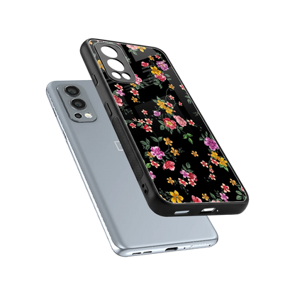 Petal Parade sleek oneplus nord 2 cover with tempered glass back and TPU edges