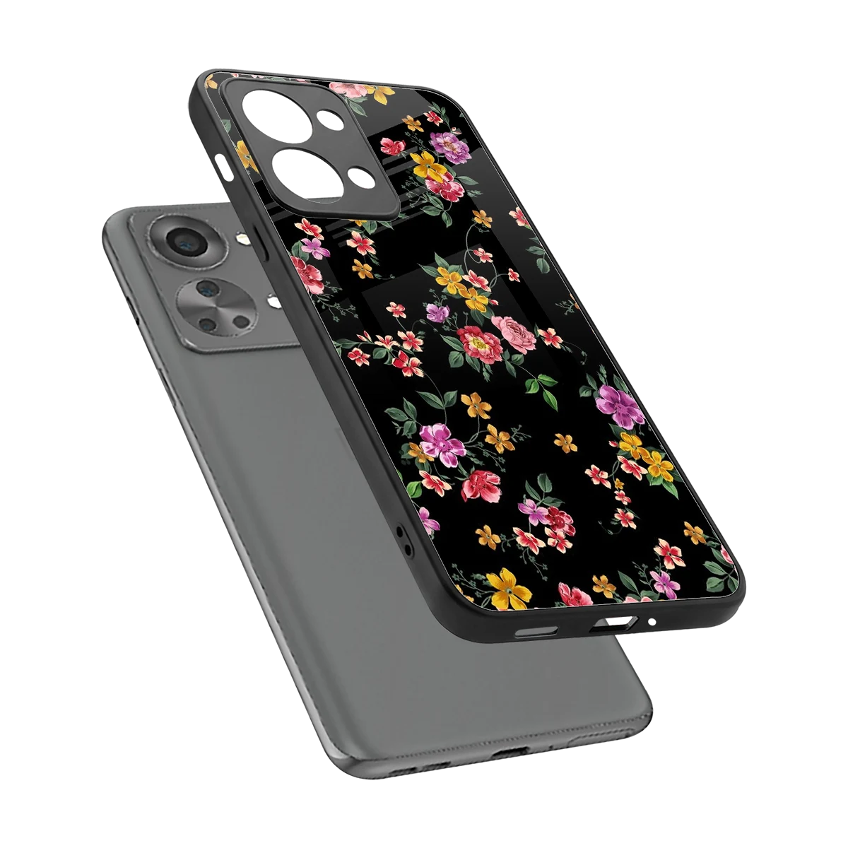 Petal Parade sleek oneplus nord 2t cover with tempered glass back and TPU edges