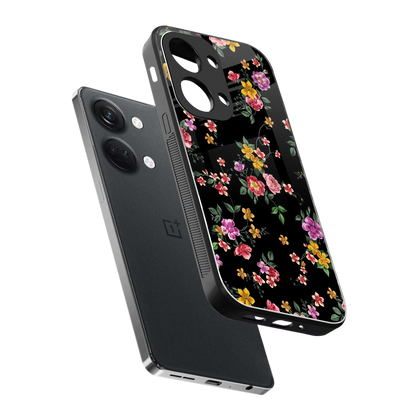 Petal Parade sleek oneplus nord 3 cover with tempered glass back and TPU edges