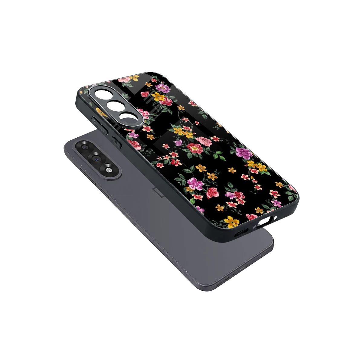 Petal Parade sleek oneplus nord 5 cover with tempered glass back and TPU edges