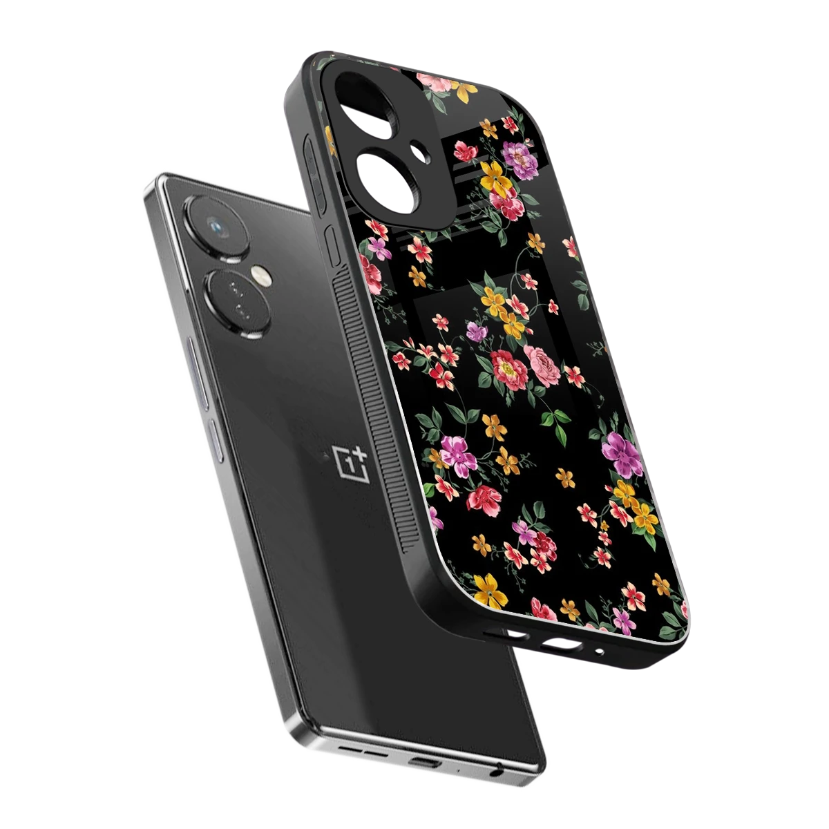 Petal Parade sleek oneplus nord ce 3 cover with tempered glass back and TPU edges
