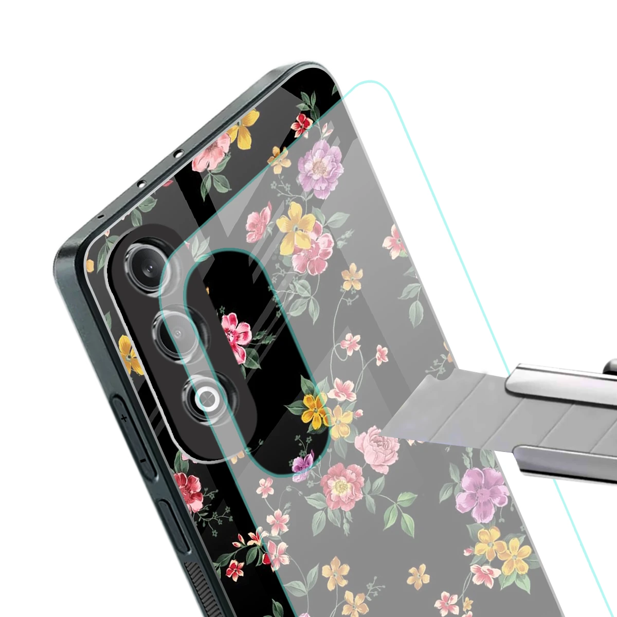 Petal Parade stylish phone case for oneplus nord ce 4 | glossy glass and slim fit