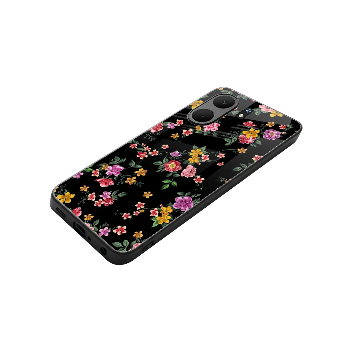 Petal Parade stylish phone case for oppo a5x 5g | glossy glass and slim fit