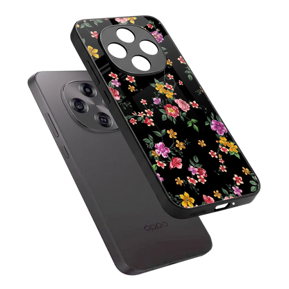 Petal Parade sleek oppo f31 pro 5g cover with tempered glass back and TPU edges