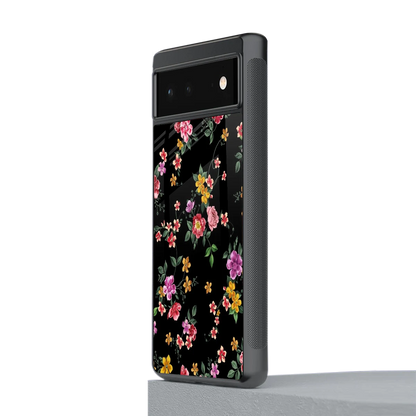 Petal Parade stylish phone case for google pixel 6a | glossy glass and slim fit