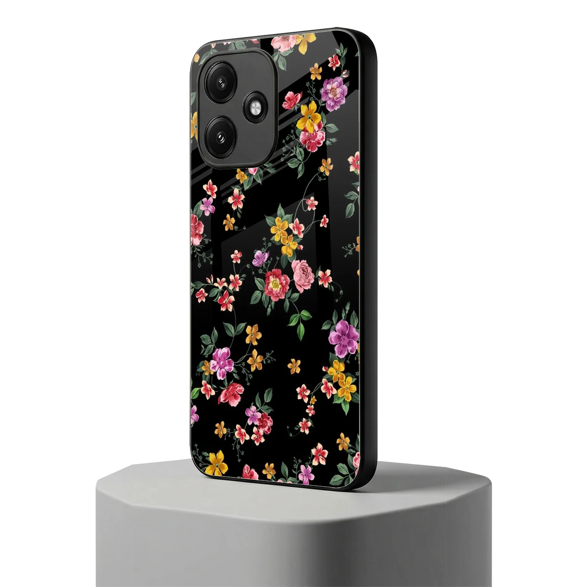 Petal Parade redmi 12 5g mobile cover | shockproof glass phone case