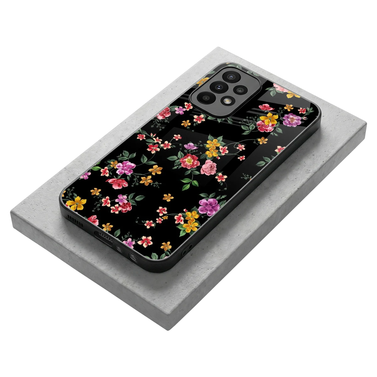 Petal Parade stylish phone case for samsung galaxy a23 | glossy glass and slim fit