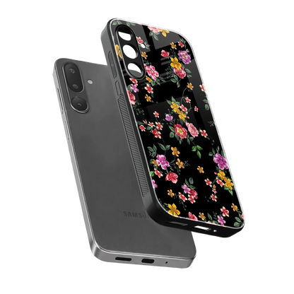 Petal Parade sleek samsung galaxy m16 5g cover with tempered glass back and TPU edges
