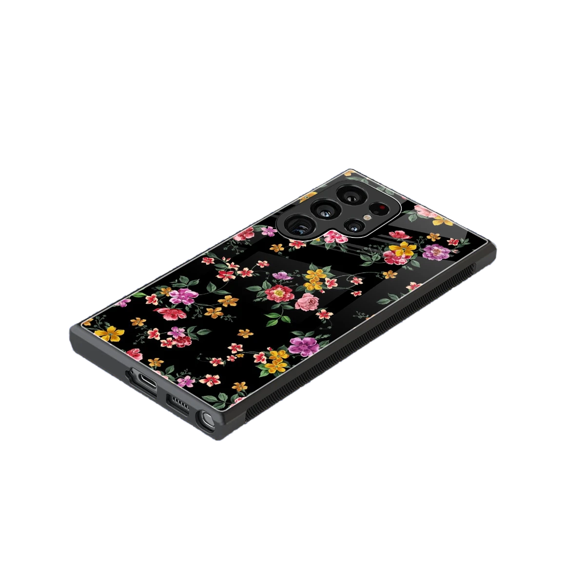 Petal Parade stylish phone case for samsung galaxy s24 ultra | glossy glass and slim fit
