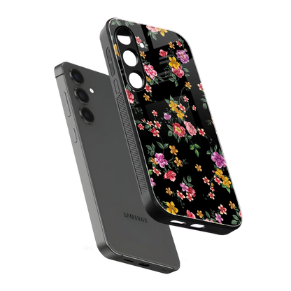 Petal Parade sleek samsung galaxy s25 cover with tempered glass back and TPU edges