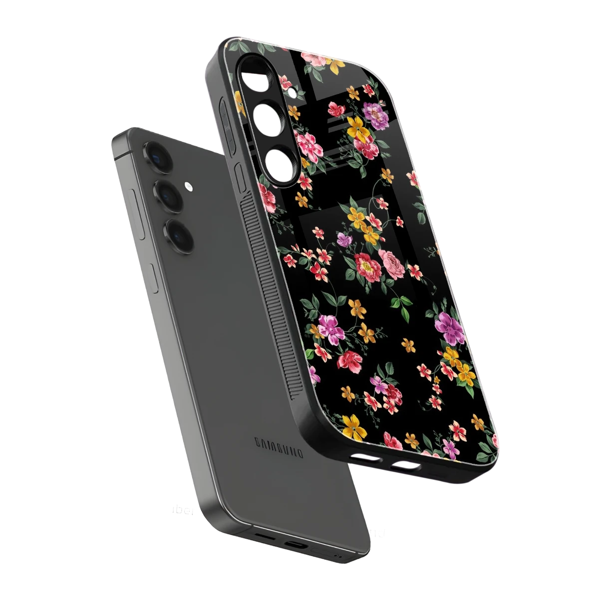 Petal Parade sleek samsung galaxy s23 plus cover with tempered glass back and TPU edges