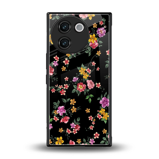 Petal Parade back phone cover | glass case for vivo v30e