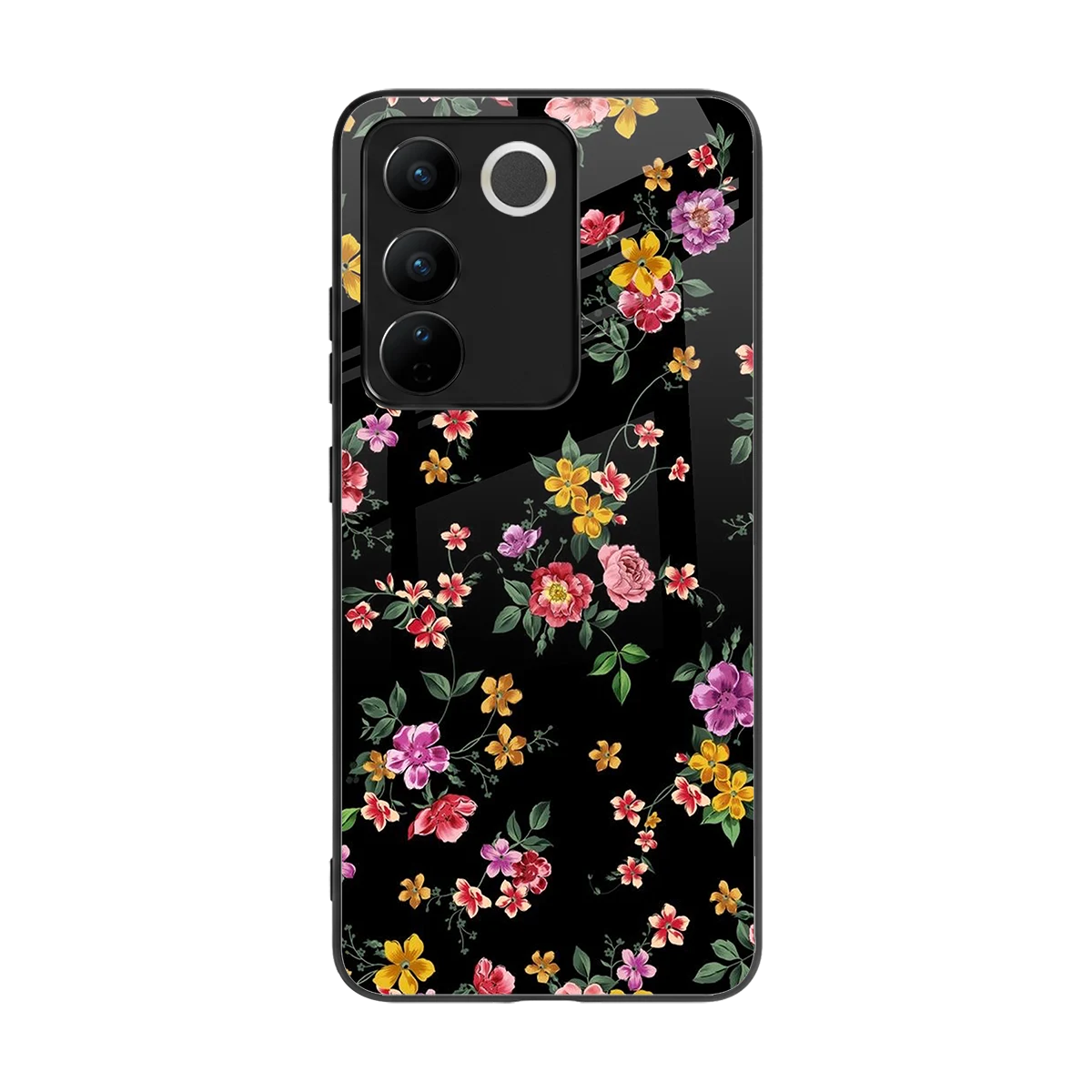 Petal Parade back phone cover | glass case for vivo v27 5g