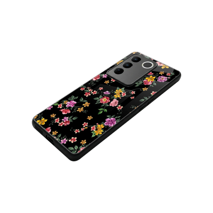 Petal Parade stylish phone case for vivo v27 5g | glossy glass and slim fit