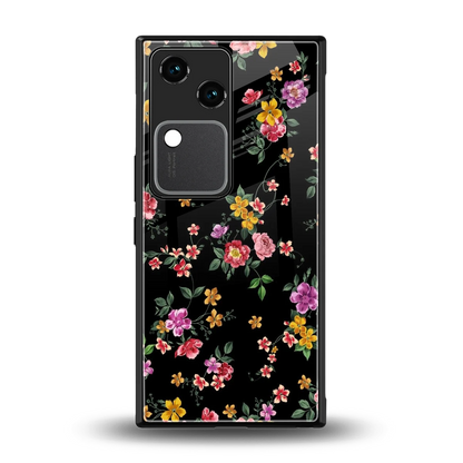 Petal Parade back phone cover | glass case for vivo v30