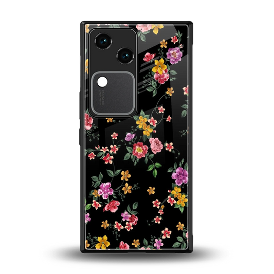 Petal Parade back phone cover | glass case for vivo v30