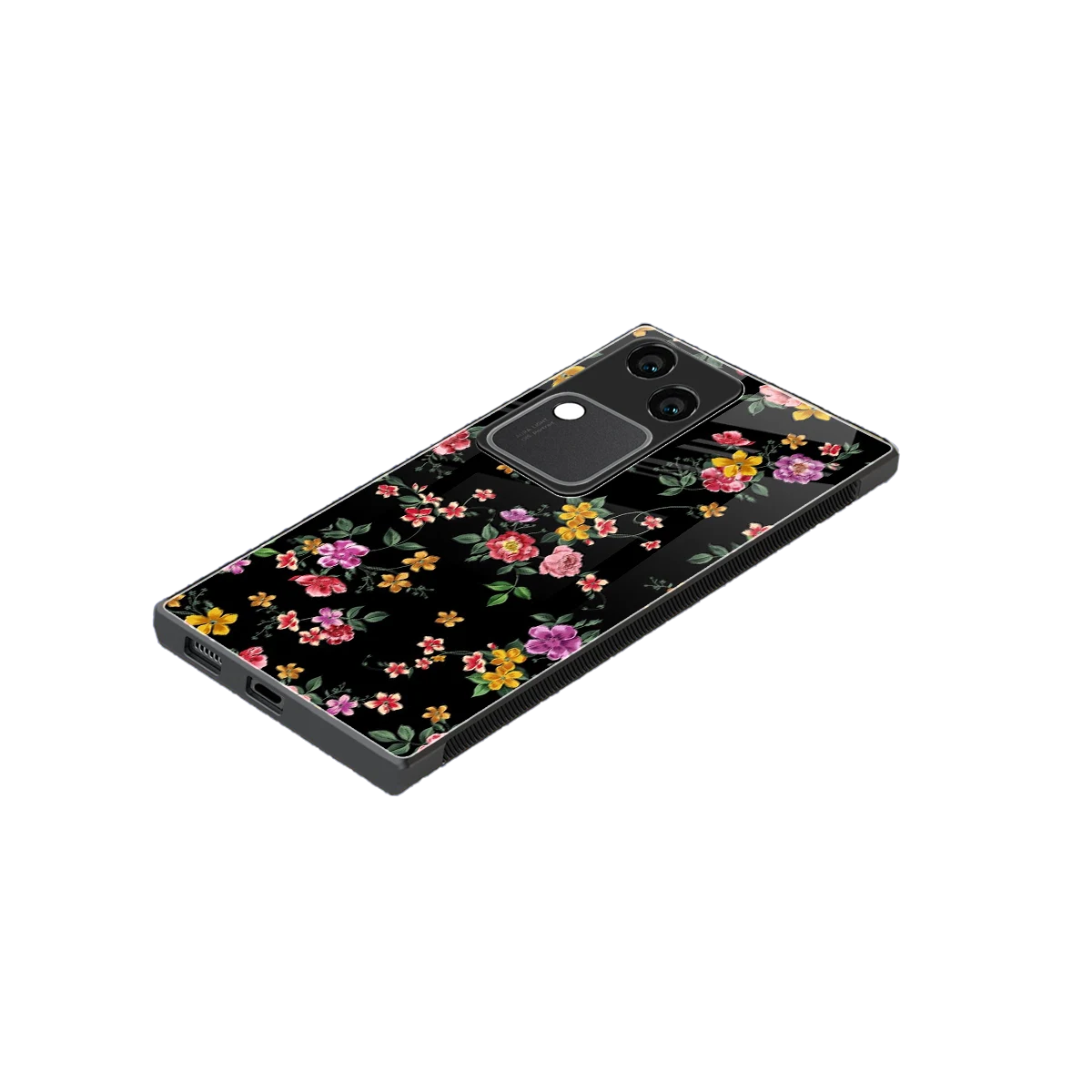 Petal Parade stylish phone case for vivo v30 | glossy glass and slim fit
