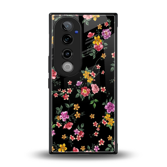 Petal Parade back phone cover | glass case for vivo v40 pro